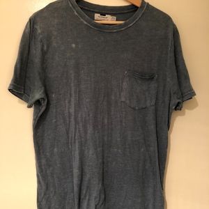 Topman blue acid wash T-Shirt - Small